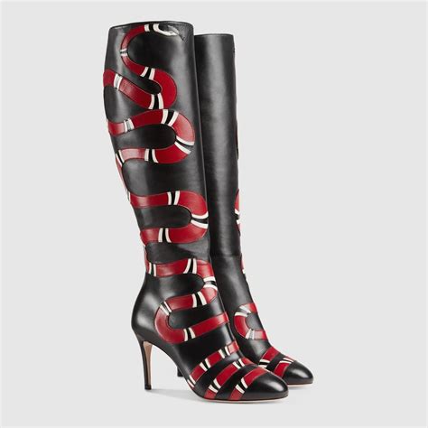 beige gucci boots|Gucci black boots with snake.